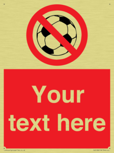 Custom No Ball Games Sign